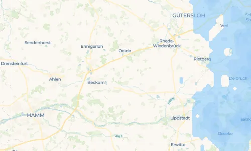 Regenradar Sünninghausen: aktuelle Niederschläge in Sünninghausen und Umgebung, Stand 20. Oktober 2026 um 23:15 Uhr