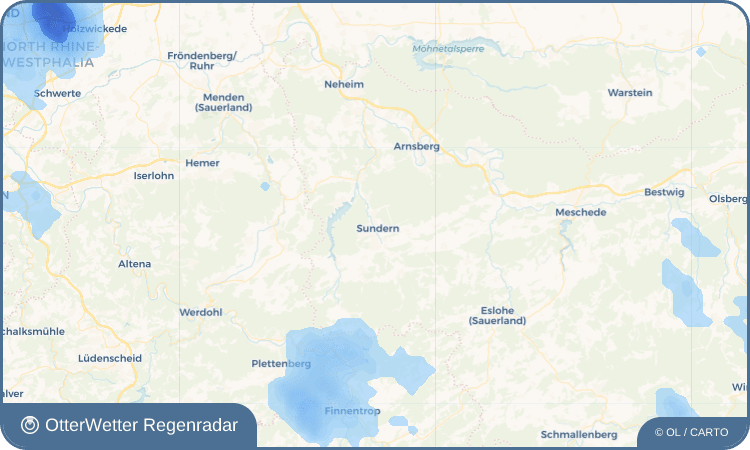 OtterWetter Regenradar-Widget Sundern