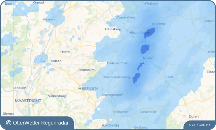 Wetter-Widget-Vorschau mit Vorhersagedaten für Teveren
