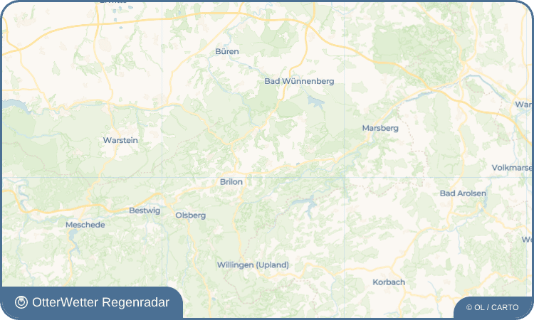 OtterWetter Regenradar-Widget Thülen