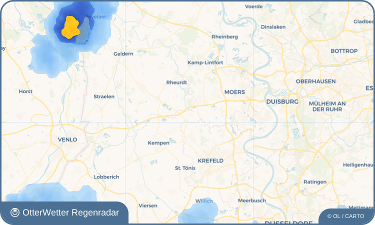 OtterWetter Regenradar-Widget Tönisberg