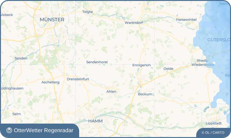 OtterWetter Regenradar-Widget Tönnishäuschen