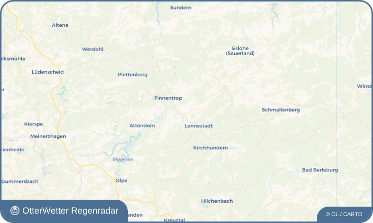 OtterWetter Regenradar-Widget Trockenbrück
