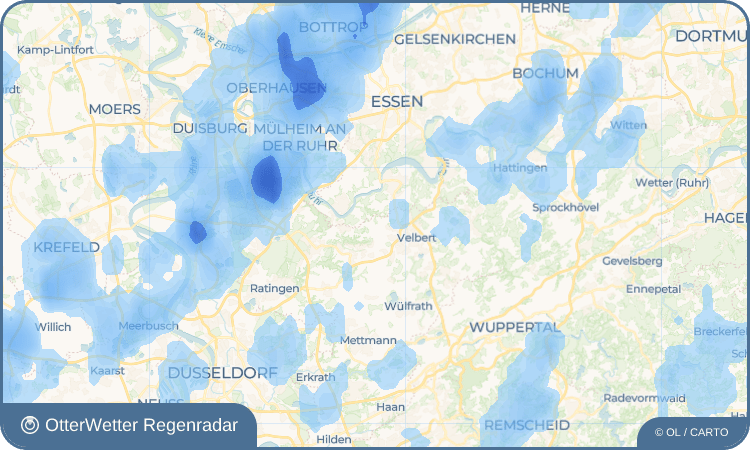 OtterWetter Regenradar-Widget Tüschen