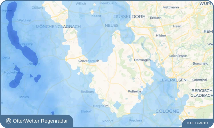 Wetter-Widget-Vorschau mit Vorhersagedaten für Ueckinghoven