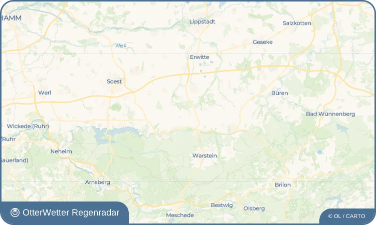 Widget-Vorschau für Uelde Wetter-Widget-Vorschau mit Vorhersagedaten für Uelde
