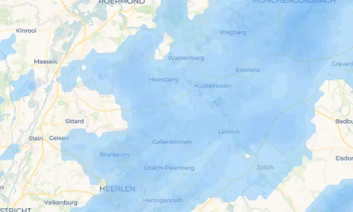 Regenradar Vorschaubild - Aktuelle Niederschläge in Uetterath und Umgebung