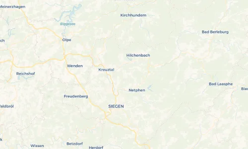 Regenradar Vorschaubild - Aktuelle Niederschläge in Unglinghausen und Umgebung