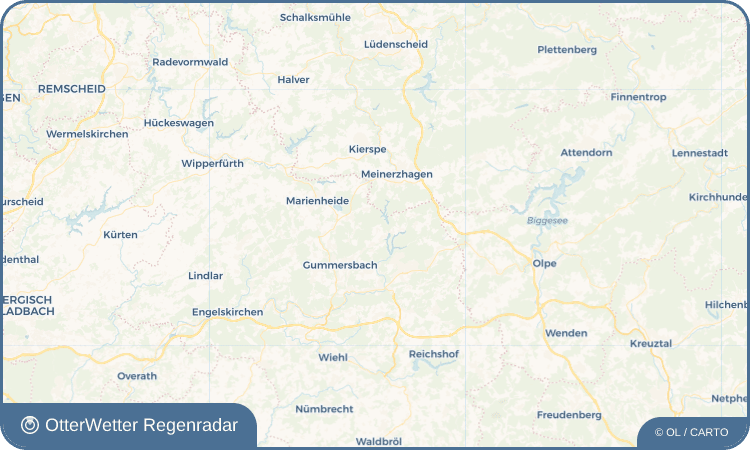 Wetter-Widget-Vorschau mit Vorhersagedaten für Unnenberg