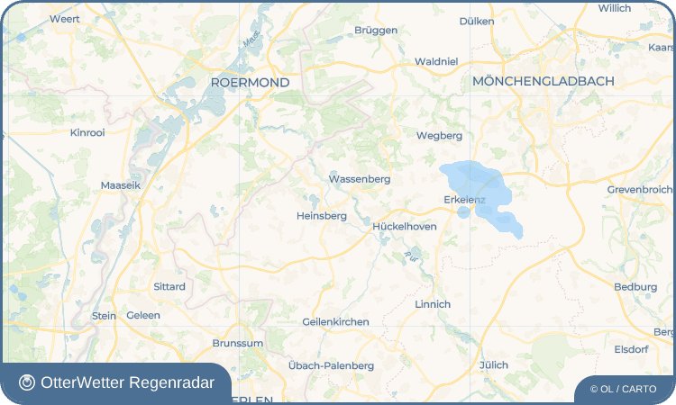 OtterWetter Regenradar-Widget Unterbruch