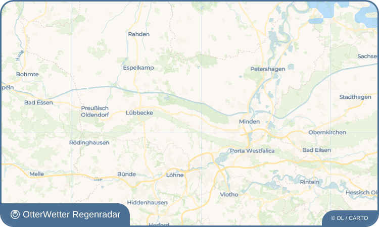 OtterWetter Regenradar-Widget Unterlübbe