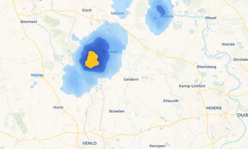 Regenradar Vorschaubild - Aktuelle Niederschläge in Veert und Umgebung