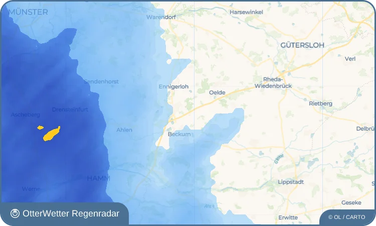 Wetter-Widget-Vorschau mit Vorhersagedaten für Vellern