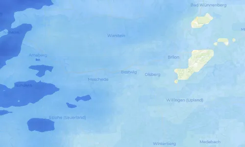 Regenradar Velmede: aktuelle Niederschläge in Velmede und Umgebung, Stand 24. Oktober 2026 um 12:55 Uhr