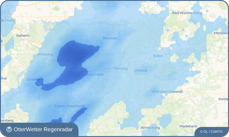 OtterWetter Regenradar-Widget Velmede