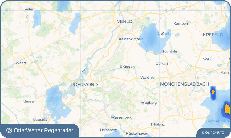 OtterWetter Regenradar-Widget Venekoten