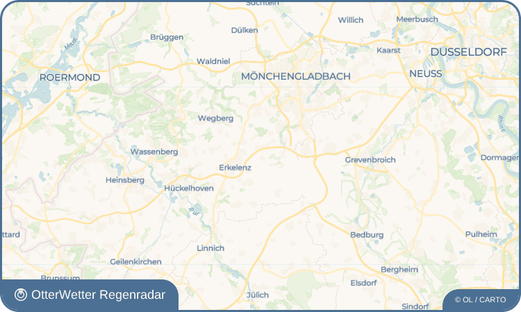OtterWetter Regenradar-Widget Venrath