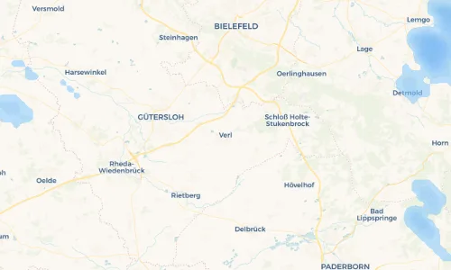Regenradar Vorschaubild - Aktuelle Niederschläge in Verl und Umgebung