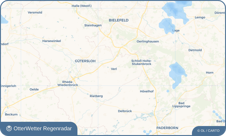 Widget-Vorschau für Verl Wetter-Widget-Vorschau mit Vorhersagedaten für Verl