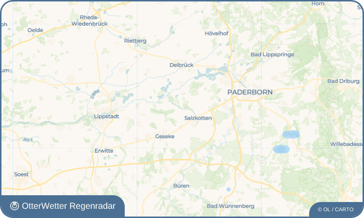 OtterWetter Regenradar-Widget Verne