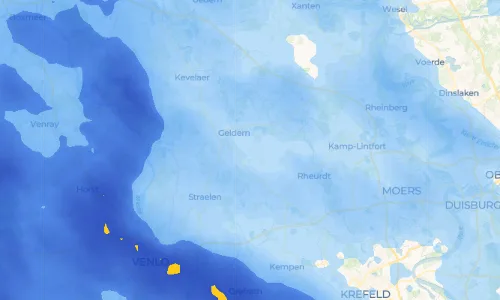 Regenradar-Vorschau: aktuelle Niederschläge in Vernum und Umgebung
