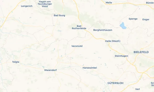 Regenradar Vorschaubild - Aktuelle Niederschläge in Versmold und Umgebung