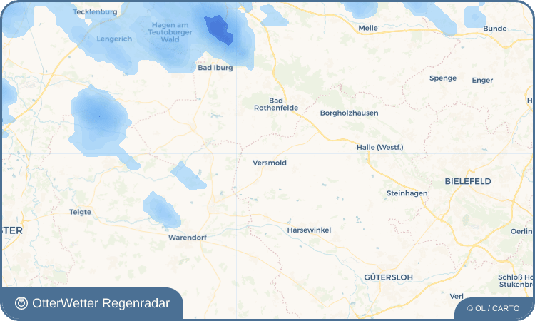 OtterWetter Regenradar-Widget Versmold