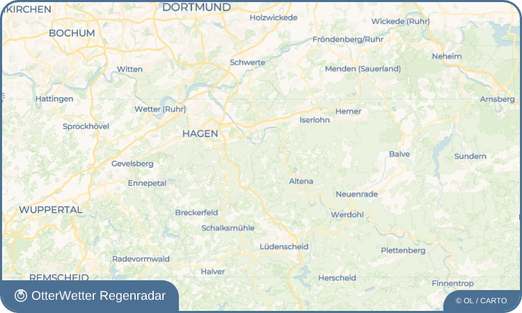 Wetter-Widget-Vorschau mit Vorhersagedaten für Veserde