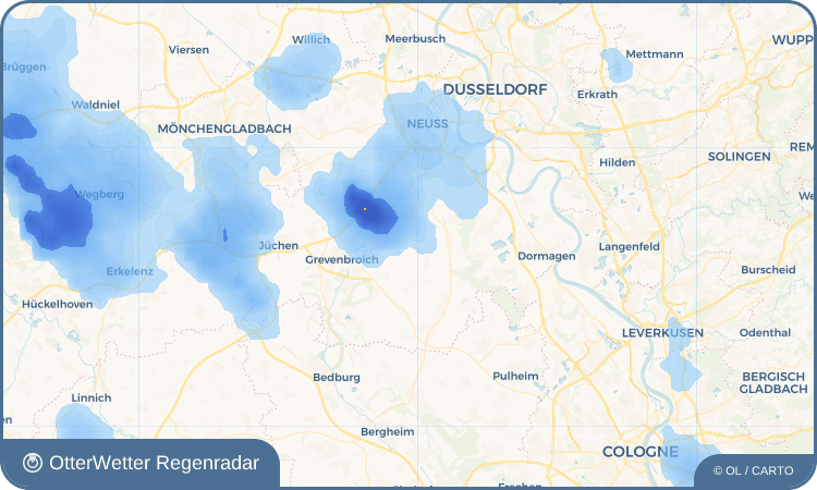 OtterWetter Regenradar-Widget Villau