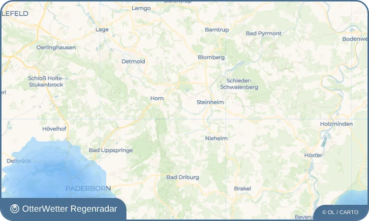 Widget-Vorschau für Vinsebeck Wetter-Widget-Vorschau mit Vorhersagedaten für Vinsebeck