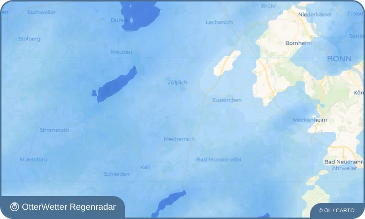Widget-Vorschau für Virnich Wetter-Widget-Vorschau mit Vorhersagedaten für Virnich