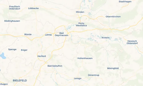 Regenradar Vorschaubild - Aktuelle Niederschläge in Vlotho und Umgebung