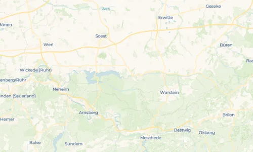 Regenradar Völlinghausen: aktuelle Niederschläge in Völlinghausen und Umgebung, Stand 23. Oktober 2026 um 11:35 Uhr