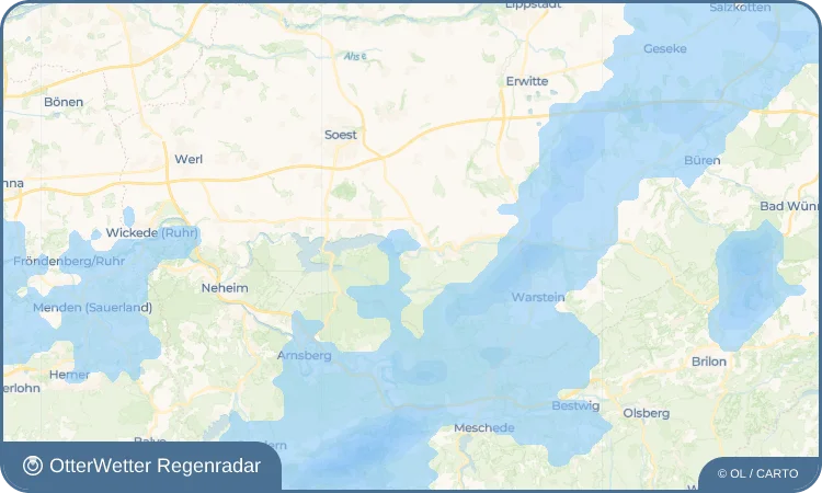 Wetter-Widget-Vorschau mit Vorhersagedaten für Völlinghausen