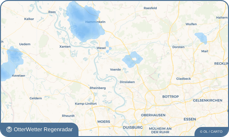 OtterWetter Regenradar-Widget Voerde
