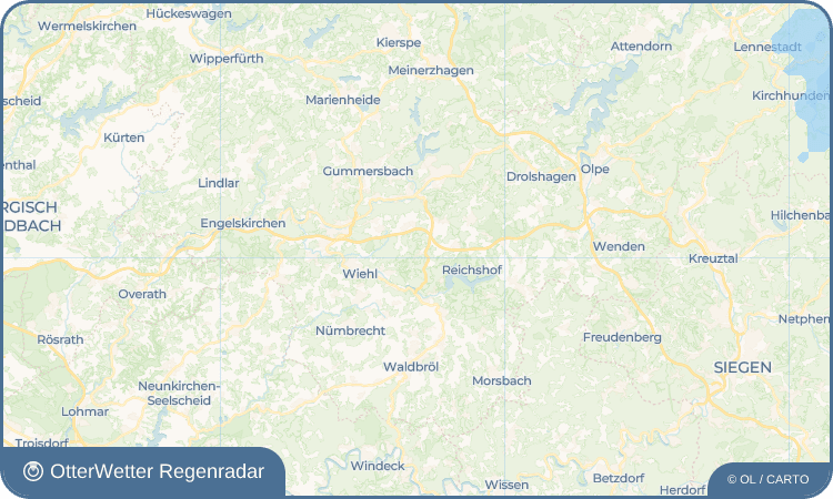 OtterWetter Regenradar-Widget Volkenrath