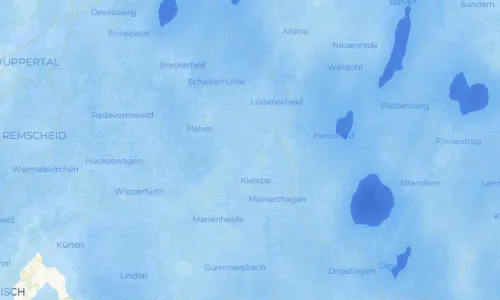 Regenradar Vorschaubild - Aktuelle Niederschläge in Vollme und Umgebung