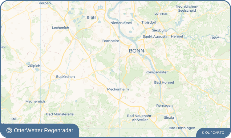 OtterWetter Regenradar-Widget Volmershoven