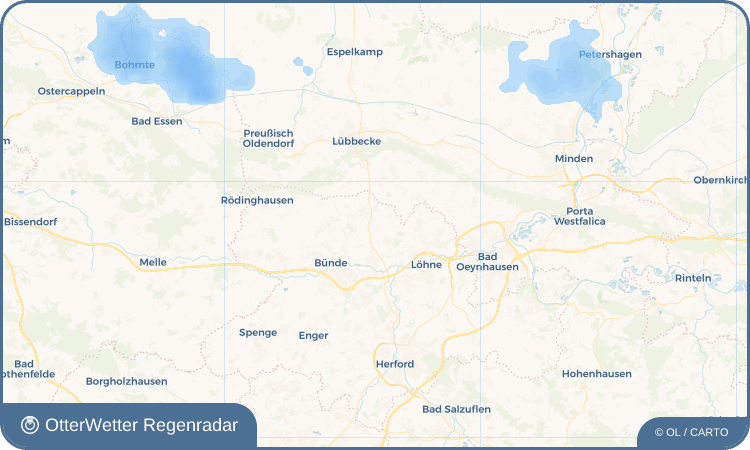 Wetter-Widget-Vorschau mit Vorhersagedaten für Voßbrink