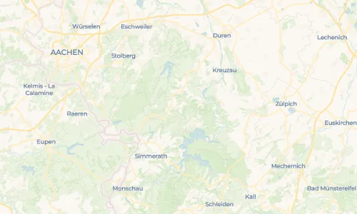 Regenradar Vorschaubild - Aktuelle Niederschläge in Vossenack und Umgebung