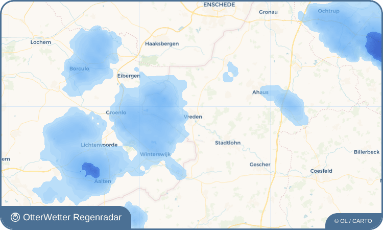 OtterWetter Regenradar-Widget Vreden