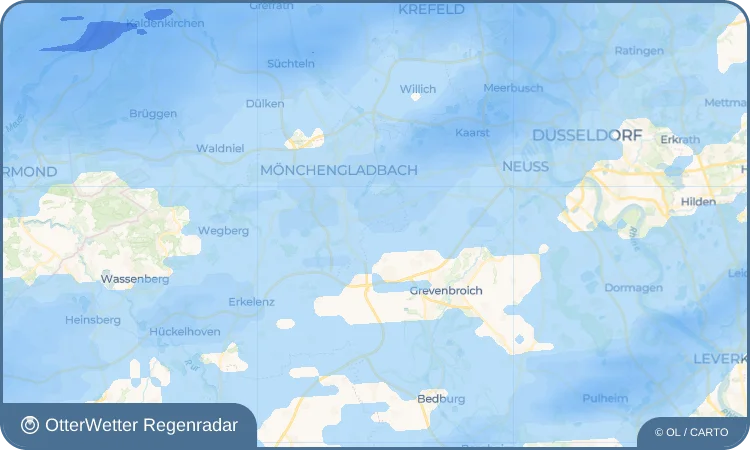 Widget-Vorschau für Waat Wetter-Widget-Vorschau mit Vorhersagedaten für Waat