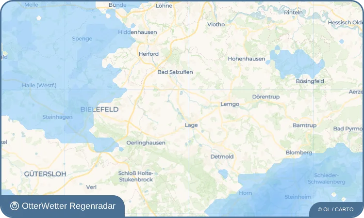 Widget-Vorschau für Waddenhausen Wetter-Widget-Vorschau mit Vorhersagedaten für Waddenhausen