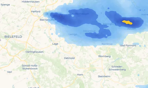 Regenradar Vorschaubild - Aktuelle Niederschläge in Wahmbeckerheide und Umgebung