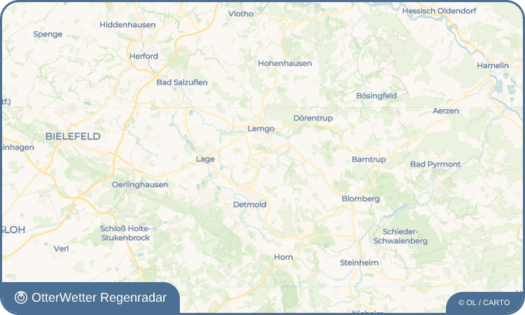 OtterWetter Regenradar-Widget Wahmbeckerheide
