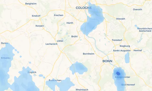 Regenradar Vorschaubild - Aktuelle Niederschläge in Walberberg und Umgebung