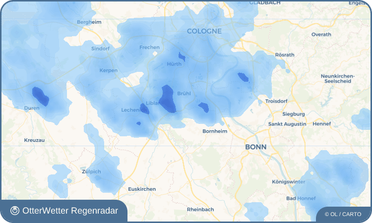 Widget-Vorschau für Walberberg Wetter-Widget-Vorschau mit Vorhersagedaten für Walberberg
