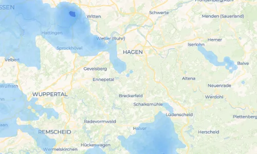 Regenradar-Vorschau: aktuelle Niederschläge in Waldbauer / Zurstraße und Umgebung