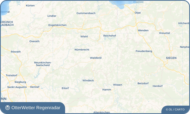 Wetter-Widget-Vorschau mit Vorhersagedaten für Waldbröl