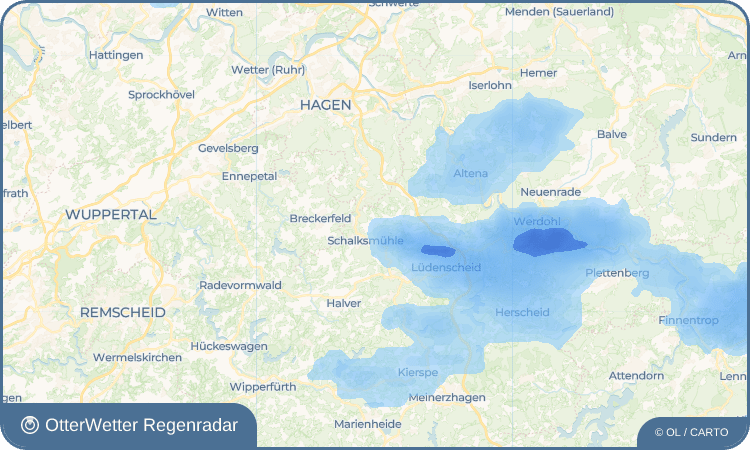 OtterWetter Regenradar-Widget Waldesruh